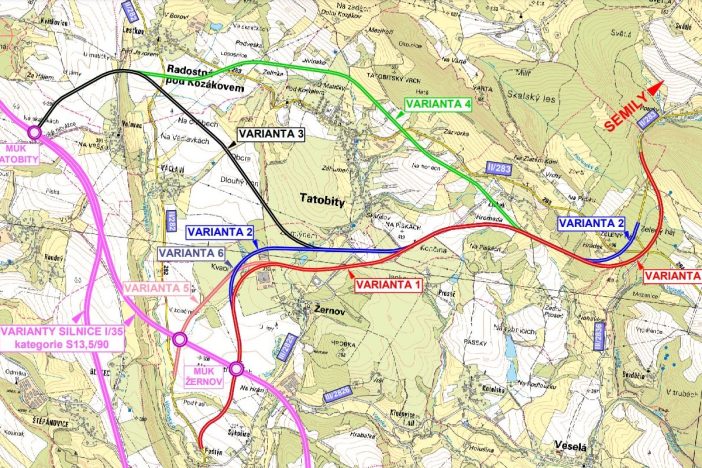 Veřejné projednání silniční stavby I/35 Turnov – Úlibice – přivaděč Zelený háj proběhne 12. února